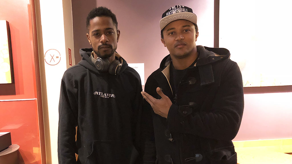 Lakeith Stanfield und Kaze Uzumaki bei Starbucks in Berlin